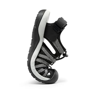 DREAM PAIRS Womens Closed Toe Hiking Summer Outdoor Sport Athletic Sandals,Size 6.5,Black-Knit,160912-W-Sandals - Image 3