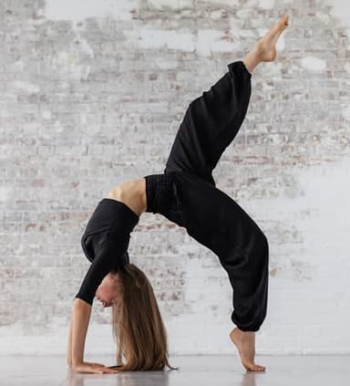 B BANGKOK PANTS Harem Pants Women Yoga Boho Clothes with Pocket (16-20 Plus, Black Classic) - Image 4