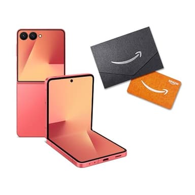 Samsung Galaxy Z Flip7 Cell Phone + Gift Card, 512GB AI Smartphone, Unlocked Android, Long Battery Life, 2025, US 1 Yr Manufacturer Warranty, Coral Red - Image 2