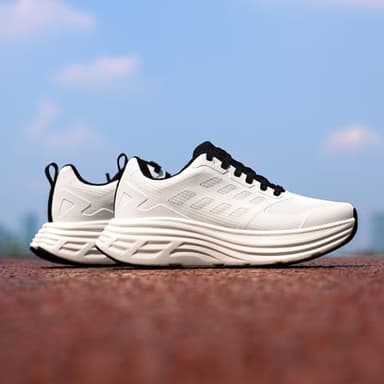 NORTIV 8 Women's Walking Shoes Cushion Running Tennis Shoes ActiveFloat Non-Slip Comfortable Breathable Workout Gym Sports Athletic Fashion Sneakers,Size 7,White,SNWS245W - Image 8