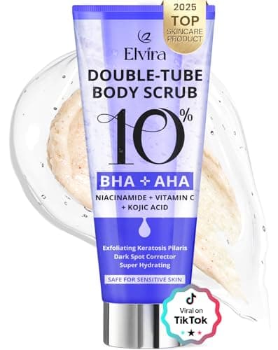 Elvira KP Bump Eraser Foot & Body Scrub, Exfoliating Scrub for Keratosis Pilaris, Smooth Skin with 10% AHA BHA & Niacinamide, Deep Moisturizing Cleanser for All Skin Types, Exfoliante para el Cuerpo - Image 1