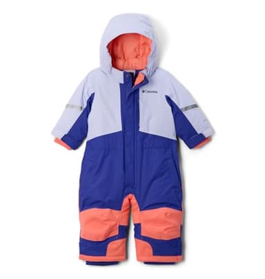 Columbia Baby Buga III Suit, Clematis Blue/Snowdrift/Hot Coral, 6/12 - Image 4