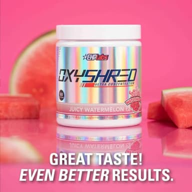 EHP Labs OxyShred Pre Workout Powder - Preworkout Powder with L Glutamine & Acetyl L Carnitine, Energy Boost Drink - Juicy Watermelon, 60 Servings - Image 6