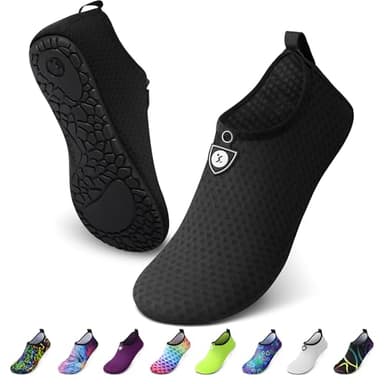 SIMARI Water Shoes for Women Men Swim Aqua Socks Beach Pool Essentials Barefoot Surf River Boat Kayak Sea Yoga Sand Exercise Sport Accessories Breathable Quick-Dry Adult Youth Kid Size SWS001 - Image 1