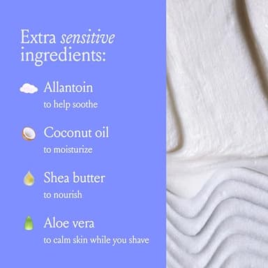 Billie Whipped Shave Cream - Ultra Gentle Protection - Fragrance-Free & Dermatologist-Approved - Designed for Sensitive Skin - 6.5 fl oz - Image 4