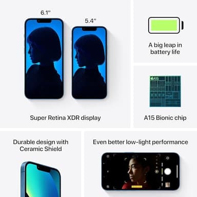 Apple iPhone 13, 128GB, Blue - Unlocked (Renewed) - Image 5