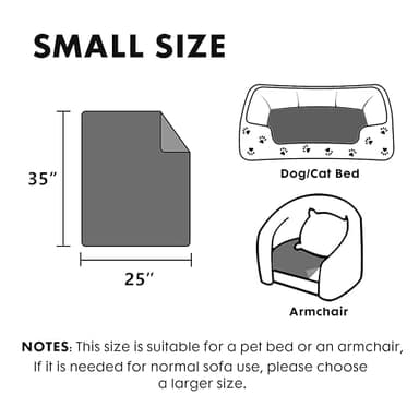 gogobunny Waterproof Dog Blanket for Large Dogs, Cats, Puppy, Reversible Faux Fur Pet Throw Blanket, Washable, Calming Furniture Protection for Sofa Bed (25x35 Inch (Pack of 1), Beige) - Image 7