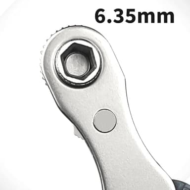 “jiaozimifan 5-Piece Mini Ratchet Wrench Set, 1/4-Inch Drive, High-Torque Offset Reversible Screwdriver with Phillips, Slotted, Hex, and Torx Bits for Tight Spaces (5) - Image 6