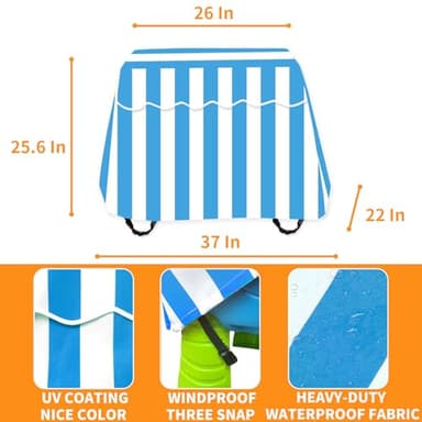 HMOCK Kids Water Table Cover Water Table for Toddlers 1-3 Outdoor Water Table Toys Cover Patio Waterproof Dust Proof Anti-UV - Image 5