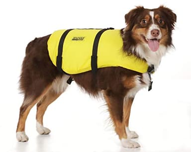 Seachoice Dog Life Vest, Adjustable Life Jacket for Dogs, w/Grab Handle, Yellow, Size XXS, Up to 6 Lbs. - Image 7