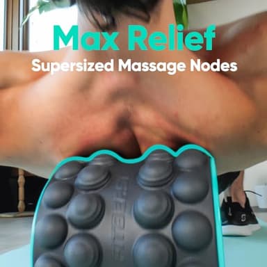 FitBeast Back Roller, Back Wheel Foam Roller - Targeted Muscle Roller for Deep Tissue Massage, Back Stretcher (6''+9''+12'', Blue) - Image 2