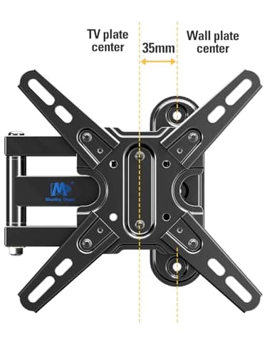 Mounting Dream UL Listed TV Mount Swivel and Tilt for Most 13-42 Inch TVs, Full Motion TV Wall Mount Bracket with Articulating Arm, Max VESA 200x200mm, Loading 50 lbs, MD2465 - Image 7