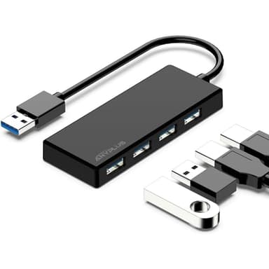 ANYPLUS USB 3.0 Hub, 4 Port USB Hub Splitter,Portable USB Adapter Mini Multiport Expander for Desktop, Laptop, Xbox, Flash Drive, HDD, Console, Printer, PC, Keyboards, HP, Dell - Image 3