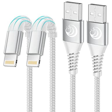 Aioneus Long iPhone Charger Cords 10ft 2Pack MFi Certified USB A to Lightning Cable Fast Charging Nylon Braided Long iPhone Cable for iPhone 14 13 12 11 XR XS X 8 7Plus 6 - Image 1