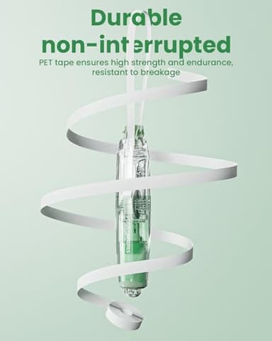 Four Candies Refillable Retractable White Correction Tape, 2PCS White Cute Smooth Push Pull Out Tape with 4 Extra Refills, Aesthetic Pen Shaped Applicator for School Office Supplies (Blue Green) - Image 7