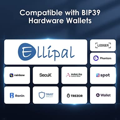 ELLIPAL Crypto Seed Phrase Backup, 316 Stainless Steel Metal Seed Phrase Storage with Lock Hole, 24 Words Backup, Compatible with BIP39 Hardware Wallets, Ledger, Trezor - Image 5