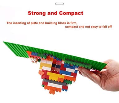 LVHERO 8 Pack Classic Baseplates Building Plates for Building Bricks 100% Compatible with All Major Brands-Baseplate, 10" x 10", Multicolored - Image 4