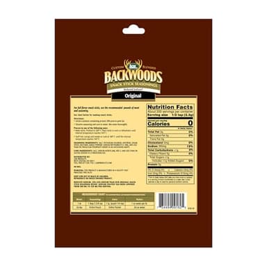 LEM Products Backwoods Reduced Sodium Original Snack Stick Seasoning, Ideal for Wild Game and Domestic Meat, Seasons Up to 20 Pounds of Meat, 15.6 Ounce Packet with Pre-Measured Cure Packet Included - Image 2