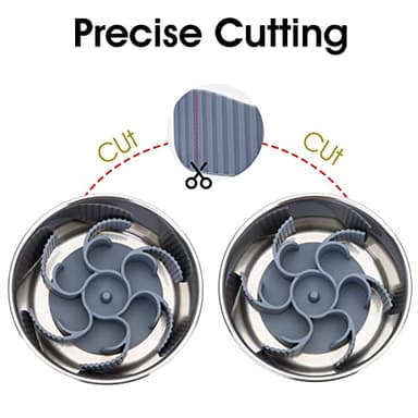 Keegud Slow Feeder Dog Bowls Insert [36 Octopus Suction Cups] Super Firm Eating Bowl [Cuttable] for Large Breed and Medium Size Compatible with Regular Elevated (Turbine) - Image 5