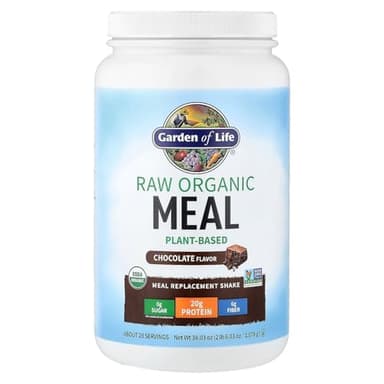 Garden of Life Meal Replacement Shakes, Raw Organic, Chocolate Protein Powder with Plant Based Pea Protein, Sprouts, Greens, Probiotics, Dairy Free 28 Servings - Image 4