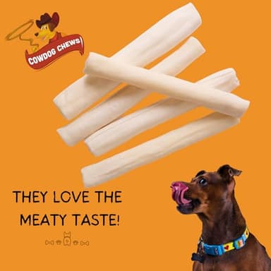 Cowdog Chews Beefhide Roll (7-8 inch) Long Lasting Dog Treat Bone, Great for Dental Health and Aggressive Chewers (40 Count) - Image 4