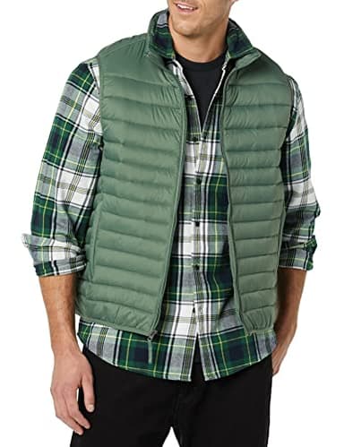 Amazon Essentials Men's Lightweight Water-Resistant Packable Puffer Vest, Green, XX-Large - Image 4