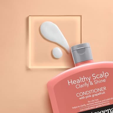 Neutrogena Exfoliating Healthy Scalp Clarify & Shine Conditioner for Oily Hair and Scalp, Anti-Residue Conditioner with Pink Grapefruit, Paraben & Phthalate-Free, Color-Safe, 12oz - Image 7