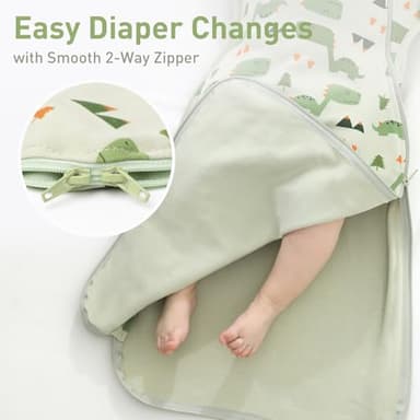 Baby Sleep Sack Swaddles for Newborn 0-3 Months, Arms Up Swaddle Blanket 2 Packs Cotton, Hands Up 3-Way Transitions to Arms-Free Wearable Sleeping Sack Bag for Boys Girls Snug Fit Calms Startle Reflex - Image 5