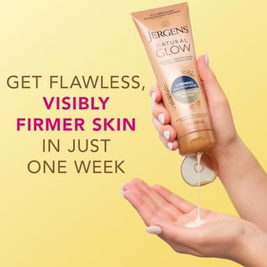 Jergens Natural Glow +Firming Self Tanner Body Lotion, Fair to Medium Skin Tone, Sunless Tanning Moisturizer with Collagen and Elastin. Helps to Visibly Reduce Cellulite, 7.5 Fl Oz - Image 6