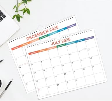 Calendar 2025-2026, Wall Calendar 2025-2026 from October 2025 - December 2026, 18 Months Calendar with Premium Paper, Twin-Wire Binding & Hanging Hook, 8.5" x 11", Colorful - Image 4