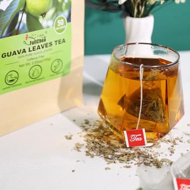 FullChea - Guava Leaves Tea Bags, 50 Teabags - Hojas De Guayaba, Premium Guava Leaf Tea - Non-GMO - Caffeine-free - Boost Immunity & Rich in Antioxidants - Image 6