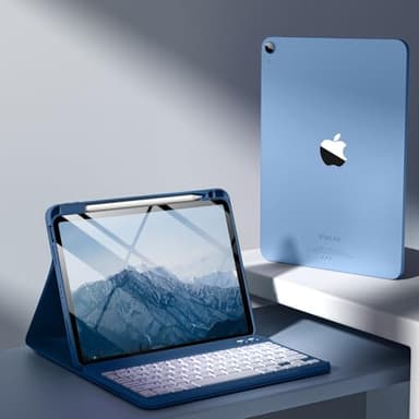 Harvopu Compatible with iPad Air 11-inch/Air 5th 4th Generation Case with Keyboard - Backlit Detachable, Folio Cover with Pencil Holder for iPad Air 11 Inch M3/M2, Air 5/ Air 4 (Abyss Blue) - Image 8