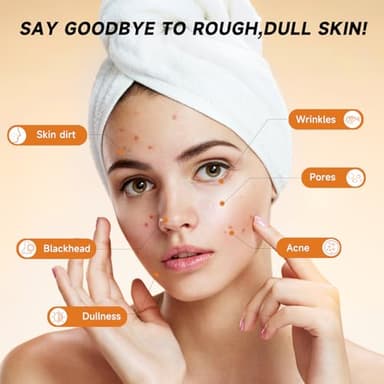 Pumkot Turmeric Kojic Acid Cleansing Pads, Turmeric Face Scrub Pads Enriched with Kojic Acid, 60PCS - Image 3