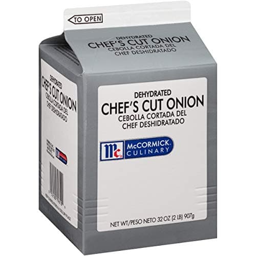 McCormick Culinary Dehydrated Chef's Cut Onion, 2 lb - One 2 Pound Container of Dehydrated Chopped Onions, Use as Fresh Onion Substitute - Perfect in Soups, Dips, Meatloaves and Stews - Image 1