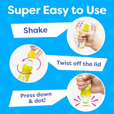 Dot Markers For Toddlers 1-3 - Dot Art Paints Washable For Kids - Includes Printed & PDF Coloring Sheets - Toddler Arts And Crafts - Preschool Learning Activities - Bingo Daubers For Toddlers 2-4 - Image 7