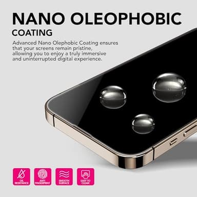 Upcommon UARMOR Glass 3 Pack Clear Screen Protector & 1 Pack Camera Lens Protector for [ iPhone 15 ] 9H Tempered Glass with Easy Installation Kits (3+1 Pack) - Image 5