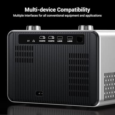 Official Licensed Netflix Smart Projector, HAPPRUN Projector 4K with Wifi and Bluetooth, DoIby Audio, Built-in Apps, Native 1080P 1000ANSI, Electric Focus, Portable Projector for Home Cinema, Bedroom - Image 9