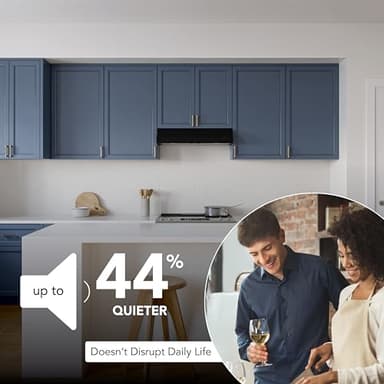 Broan-NuTone 36-Inch Under Cabinet Range Hood, ENERGY STAR, 350 Max Blower CFM, Black - Image 3