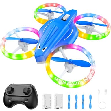 ALTITACO Drones for Kids With Cool Light, Kids Drone with 3D Flip, Altitude-Hold, Self-Rotation, Headless Mode, 3 Speed Modes, One-Click Take-off/Landing, Mini Drone for Christmas, Beginners, Indoor - Image 1