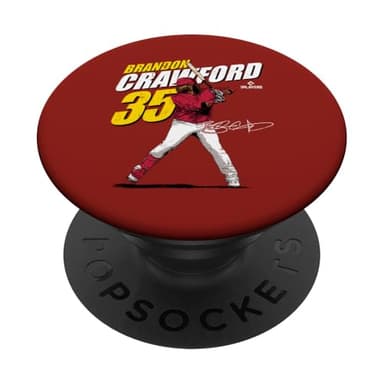 Brandon Crawford | St. Louis Baseball Players | MLBBCD3001 PopSockets Adhesive PopGrip - Image 1