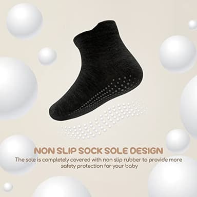 Aroveea Non Slip Grip Ankle Baby Socks 12 Pack for Toddler Boys and Girls Kids,Infant Cute Cotton Baby Socks - Image 4