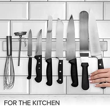 Modern Innovations 18 Inch Stainless Steel Magnetic Knife Bar - Use as Knife Holder, Rack, Strip, Kitchen Utensil and Tool Holder - Image 4
