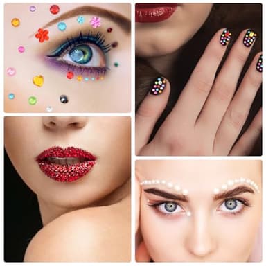 11 Sheet Gem Stickers, 2317Pcs Gem Stickers for Crafts, Self-Adhesive Rhinestone Jewel Sticker Assorted Shapes Multicolor Jewels Bling Gems Sticker for DIY, Scrapbooking,Card Making, Craft(1 Set) - Image 6