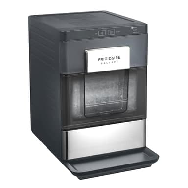 Frigidaire Gallery, 33 Lbs. Countertop Ice Maker, Nugget Shaped Ice, Stainless Steel Trim, Black - Image 1