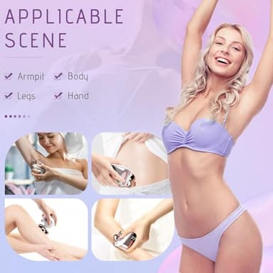 Wyklaus Electric Razors for Women Legs: 5-in-1 Rechargeable Body Shaver - Waterproof Wet Dry Hair Remover - Trimmer for Lady Face Underarms Public - Image 6