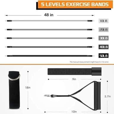VEICK Resistance Bands, Exercise Bands, Workout Bands, Resistance Bands for Working Out with Handles for Men and Women, Exercising Bands for Fitness Weights Work Out at Home - Image 3