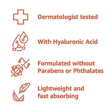 Amazon Basics Hyaluronic Acid Face Lotion, Hydrating, 3 Fluid Ounces (1-Pack), Perfect for Daily Use - Image 3