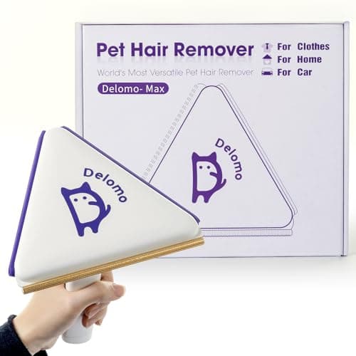 DELOMO Pet Hair Removal Tool：3 in 1 Cat and Dog Hair Remover - Carpet Rake for Multi-Surface - Reusable Pet Hair Remover for Couch, Furniture,Clothes,Car Mats,Pet Bed - Image 1