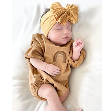 Niceye Handmade Baby Headbands Soft Stretchy Nylon Hair Bands with Bows for Newborn Infant Baby Toddler Girls - Image 7