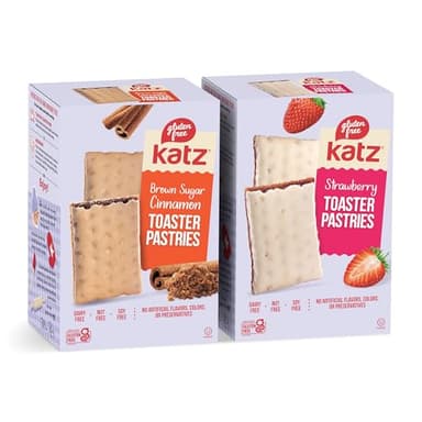 Katz Gluten Free Snacks Variety Pack. Toaster Pastries. Easy Breakfast Food Or Anytime Healthy, Gluten and Dairy Free, Nut Free, Peanut Free, Soy Free. Snacks - Adults Kosher Snacks. 8 OZ (Pack Of 2) - Image 1